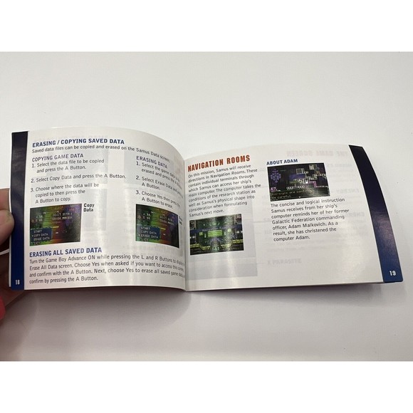 Metroid Fusion -Instruction Booklet Manual Only (Game Boy Advance GBA) Authentic - Picture 4 of 5